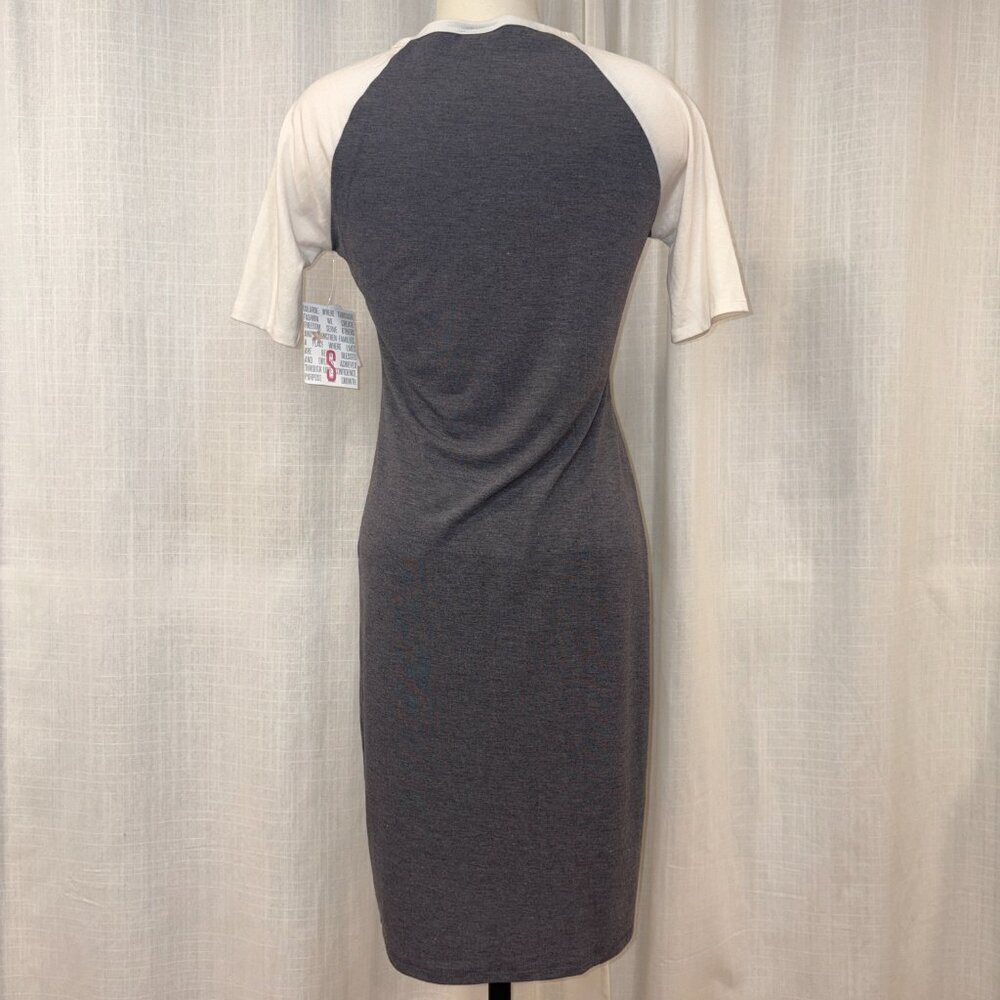 LuLaRoe Julia - Bodycon Baseball Tee Dress - Super soft - Picture 5 of 9